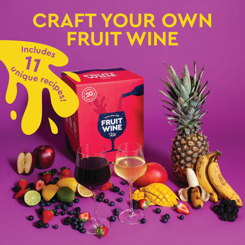Craft A Brew lifestyle tasting scene showing homemade fruit wine enjoyed at home