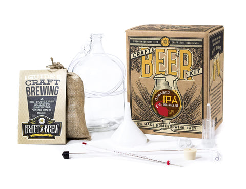 Craft A Brew front packaging showing kit contents and benefits
