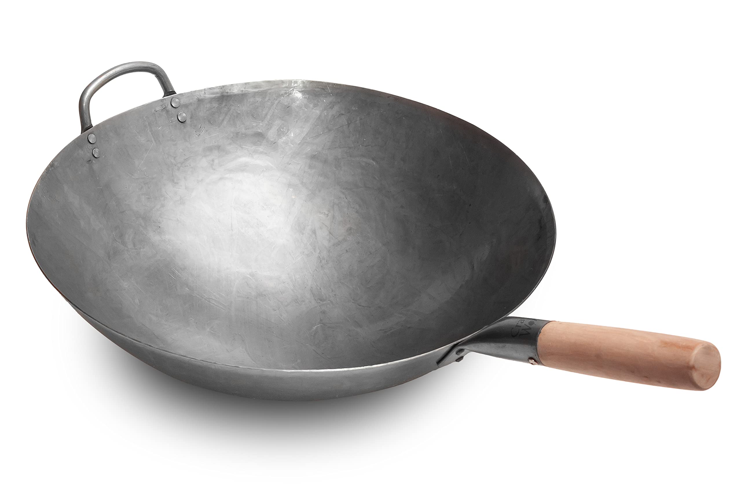Craft Wok front view showing 16-inch round-bottom for high-heat cooking