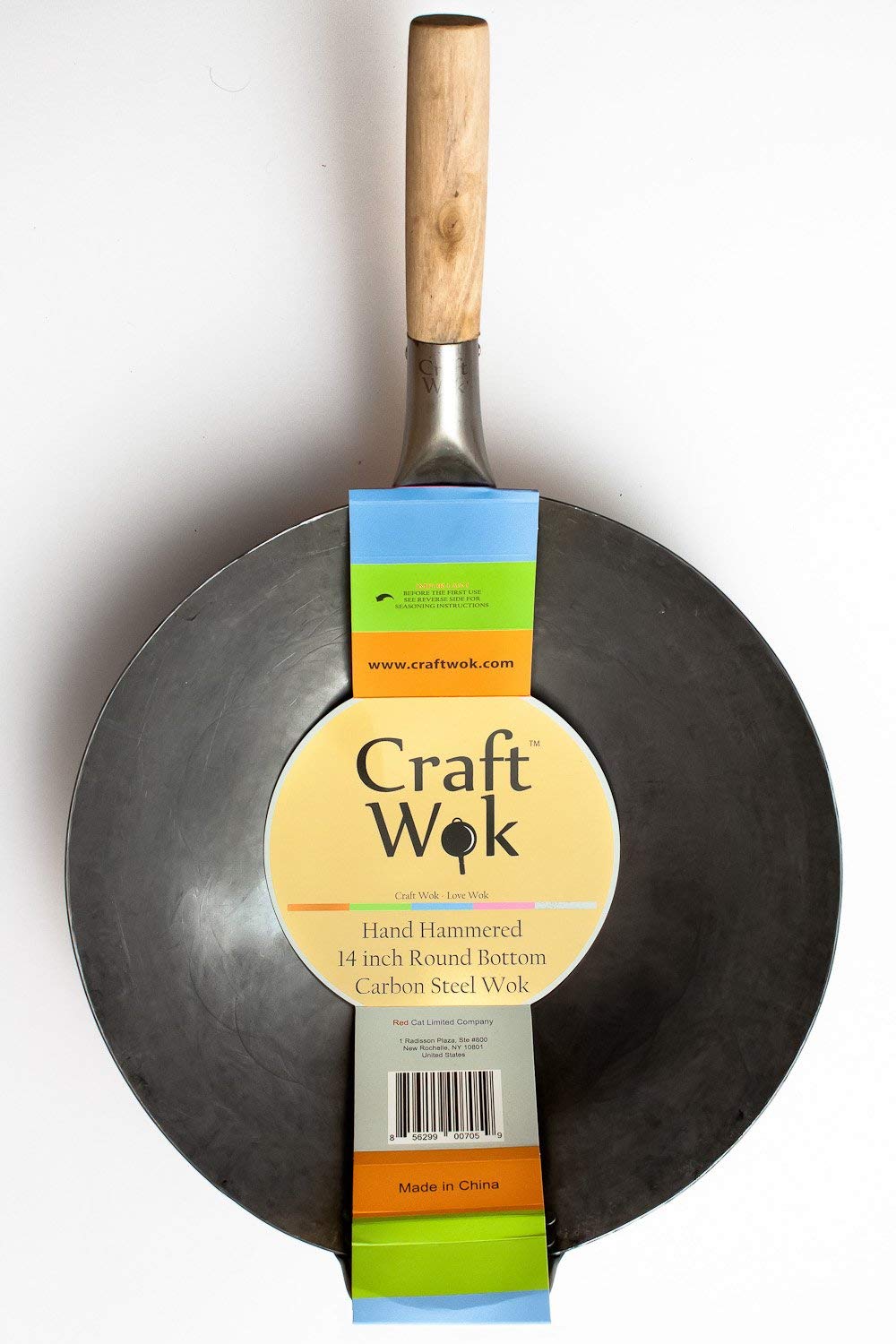 Craft Wok packaging with seasoning instructions for easy setup and care