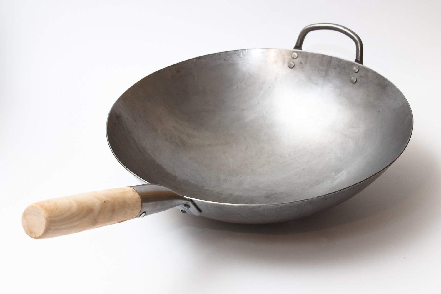 Craft Wok steel helper handle and rivet for safe high-heat handling