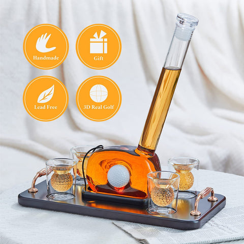 CRAFTGEN decanter styled on a home bar cart adding decorative appeal benefit