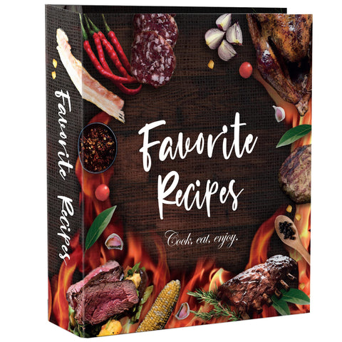 CraftSaints binder front cover showing durable laminated finish and neat spine, protects recipes