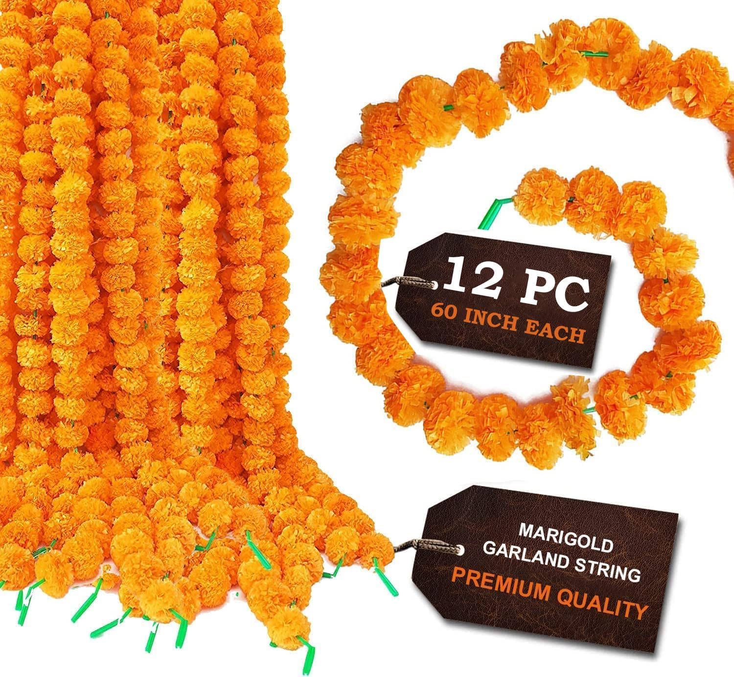 Craftsman SATVIK front packaging showing full 12-garland set and length benefit