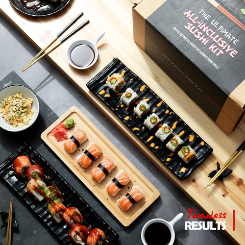 CraftZee served sushi platter in lifestyle scene highlighting attractive presentation