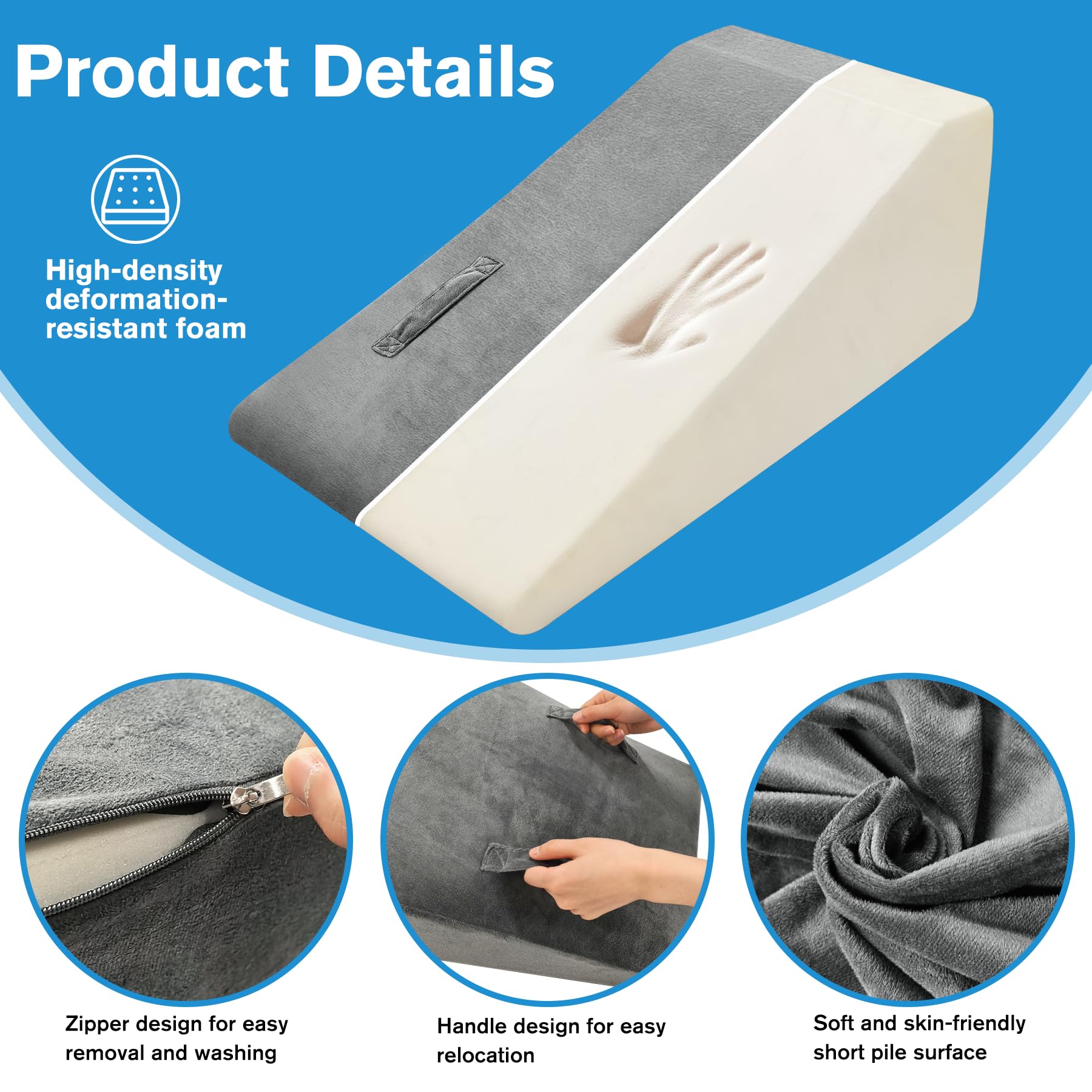 CRAURU zipper and side handle for easy removal and portable handling