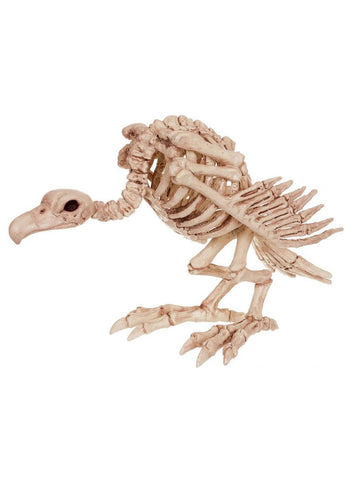 Crazy Bonez vulture displayed on yard tombstone adding durable outdoor Halloween ambiance