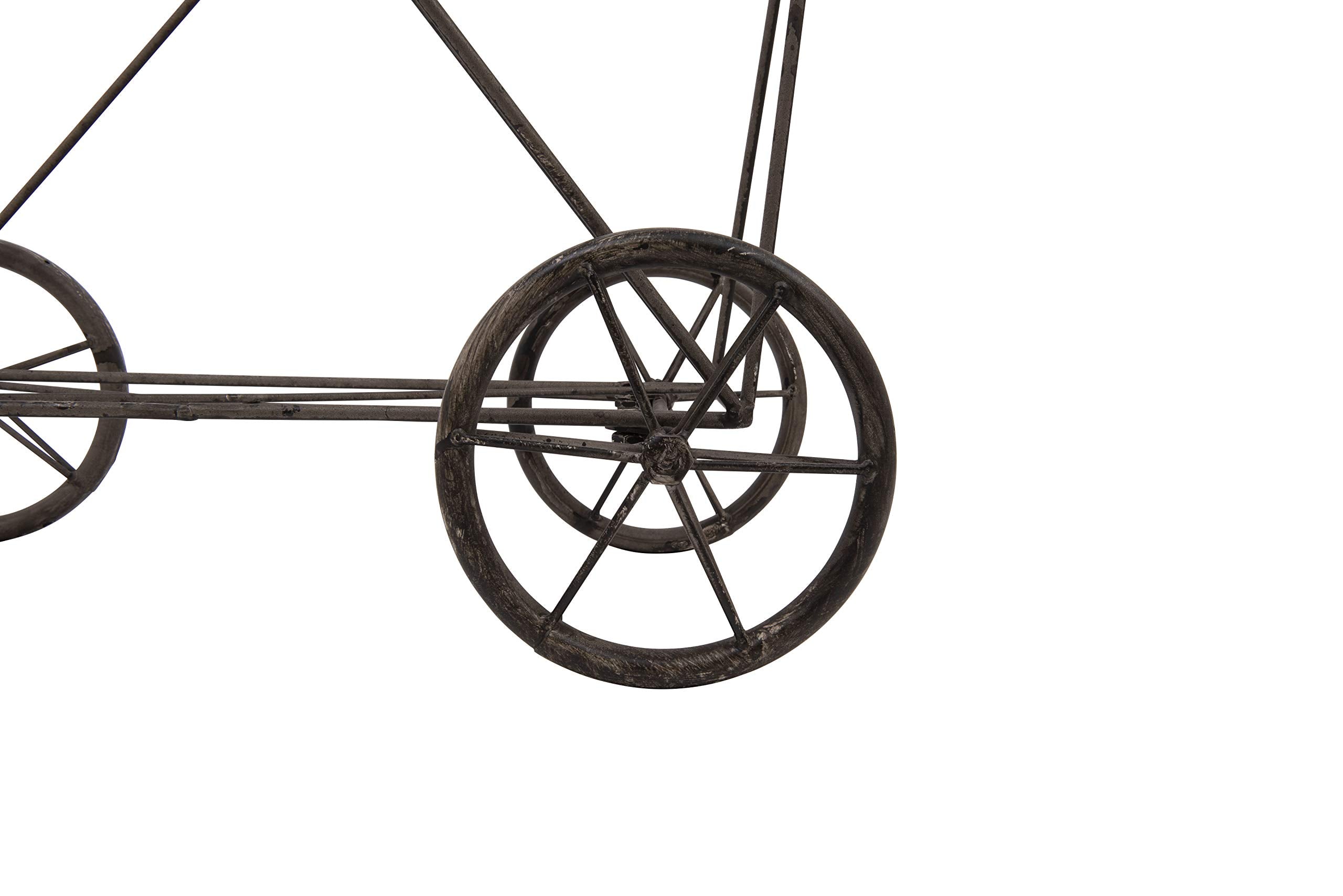 Creative Co-Op bottom view showing sturdy structure and smooth-rolling casters