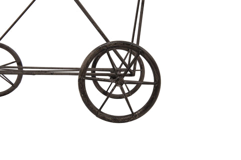 Creative Co-Op bottom view showing sturdy structure and smooth-rolling casters