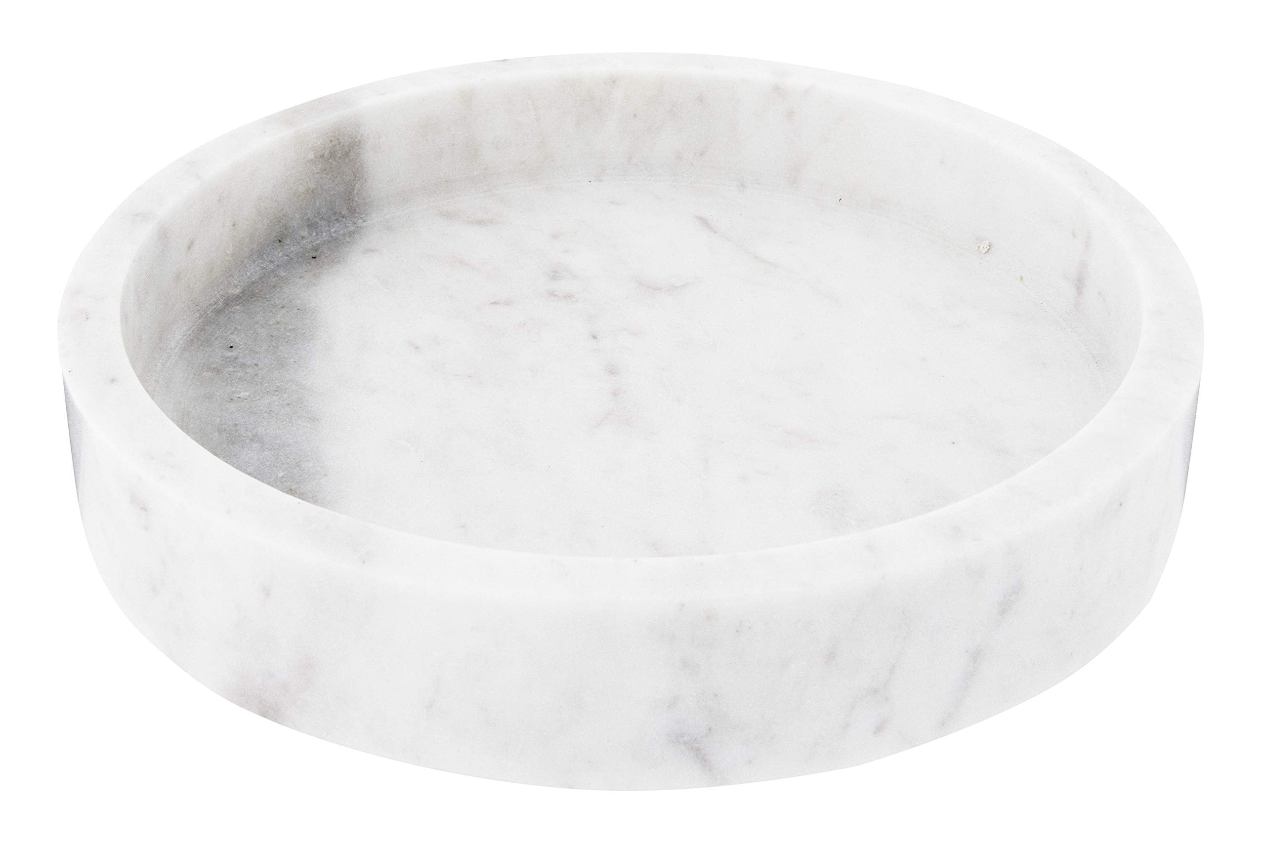 Creative Co-Op marble tray front view showing minimalist design and elegant serving benefit