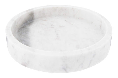 Creative Co-Op marble tray front view showing minimalist design and elegant serving benefit