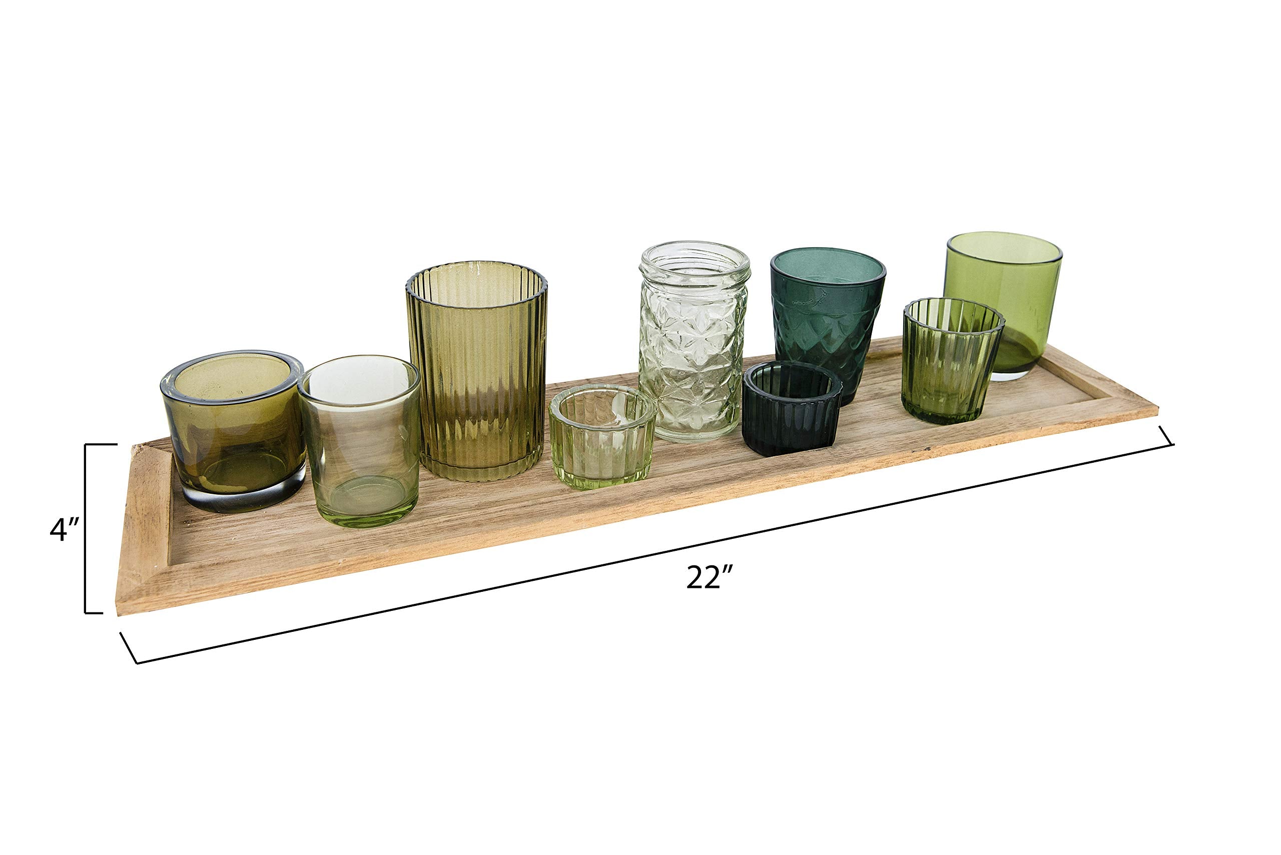 Creative Co-Op close-up of green glass texture highlighting color variation and depth