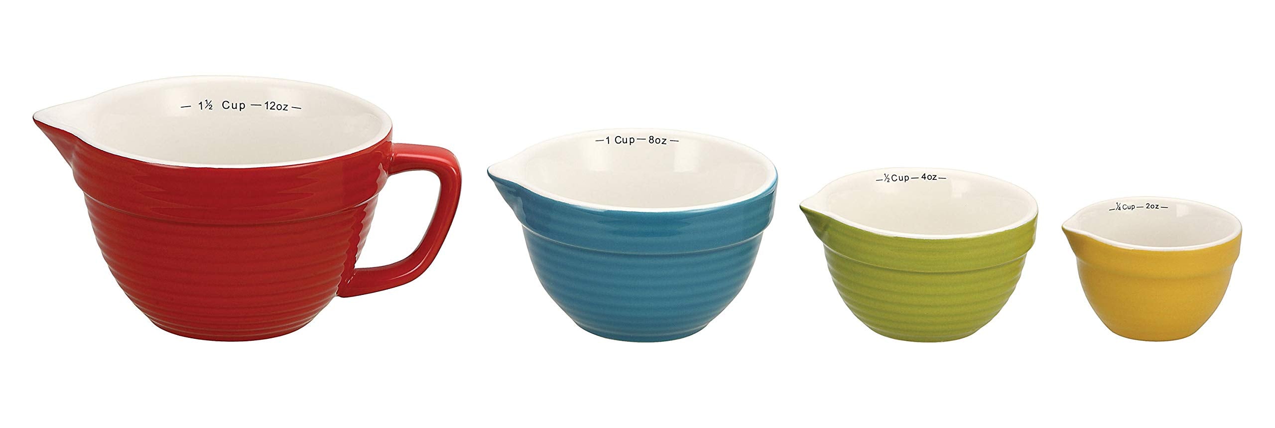 Creative Co-Op close-up of interior cup and ounce markings for accurate measuring benefit