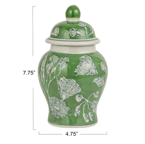 Creative Co-Op close-up of domed lid and finial highlighting decorative detail