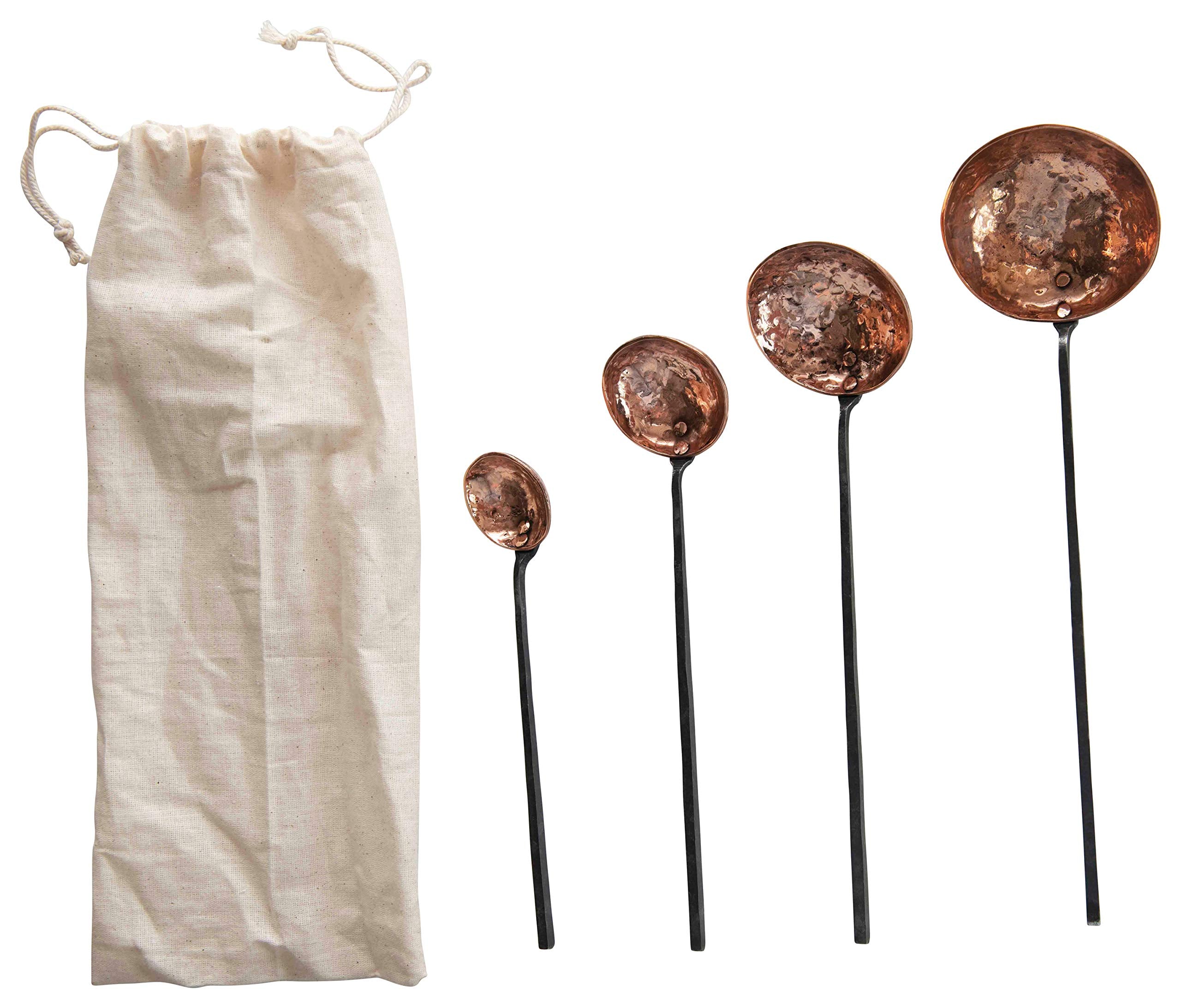 Creative Co-Op ladles neatly stored in included drawstring bag, convenient gifting and storage