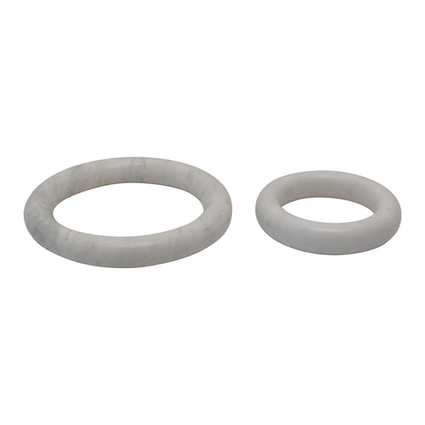Creative Co-Op marble trivet underside showing felt pads to protect furniture benefit