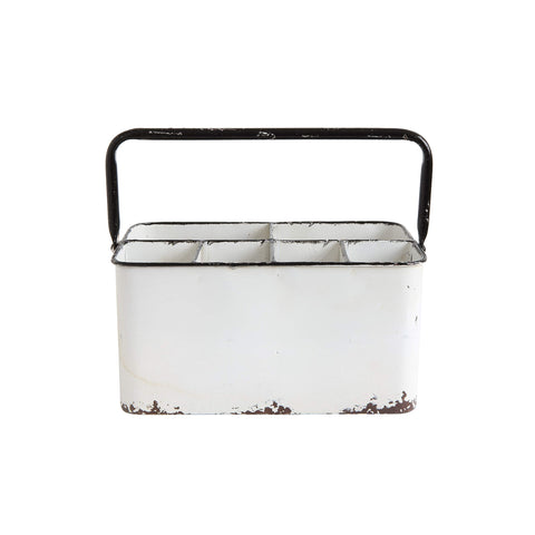 Creative Co-Op caddy on kitchen countertop providing stylish organization