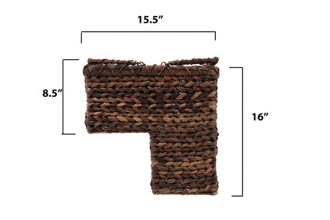 Creative Co-Op close-up of BacBac leaf weave highlighting texture and durable look