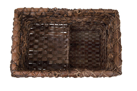 Creative Co-Op side profile showing basket depth and stable wire frame support