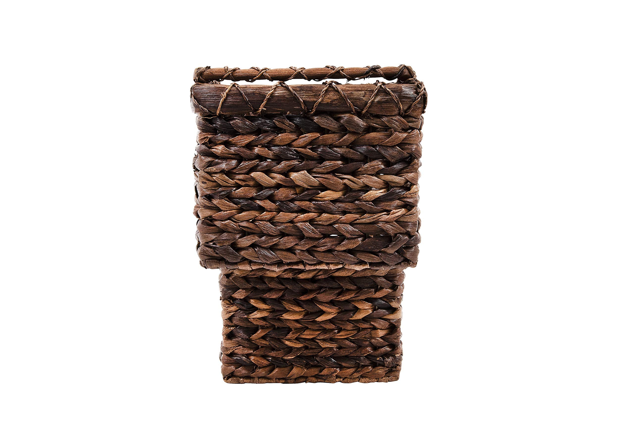 Creative Co-Op filled with blankets and books conveying decorative storage benefit