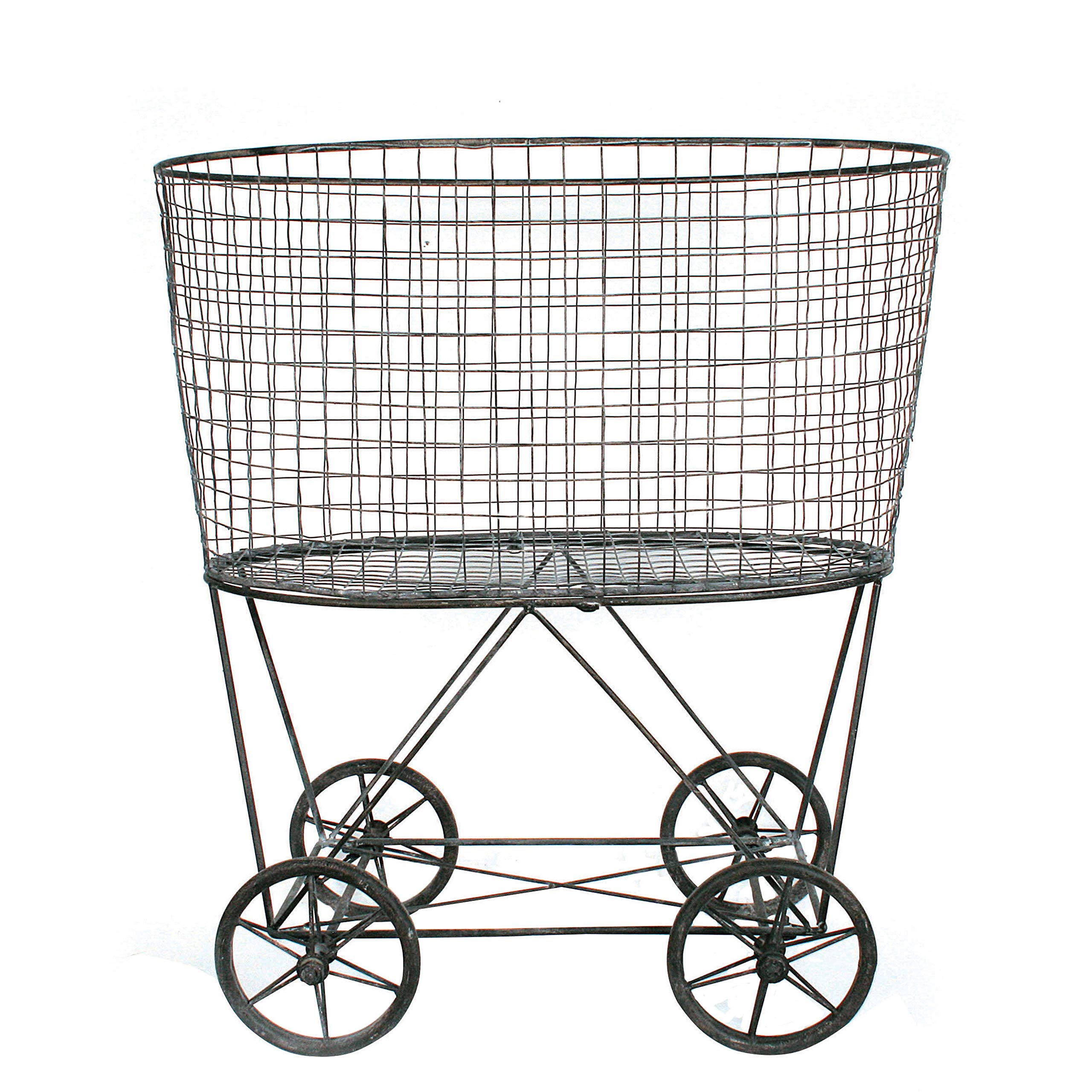 Creative Co-Op detailed shot of wheeled base for easy room-to-room movement