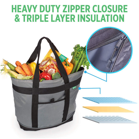 Creative Green Life reinforced webbing handles close detail for comfortable carry benefit