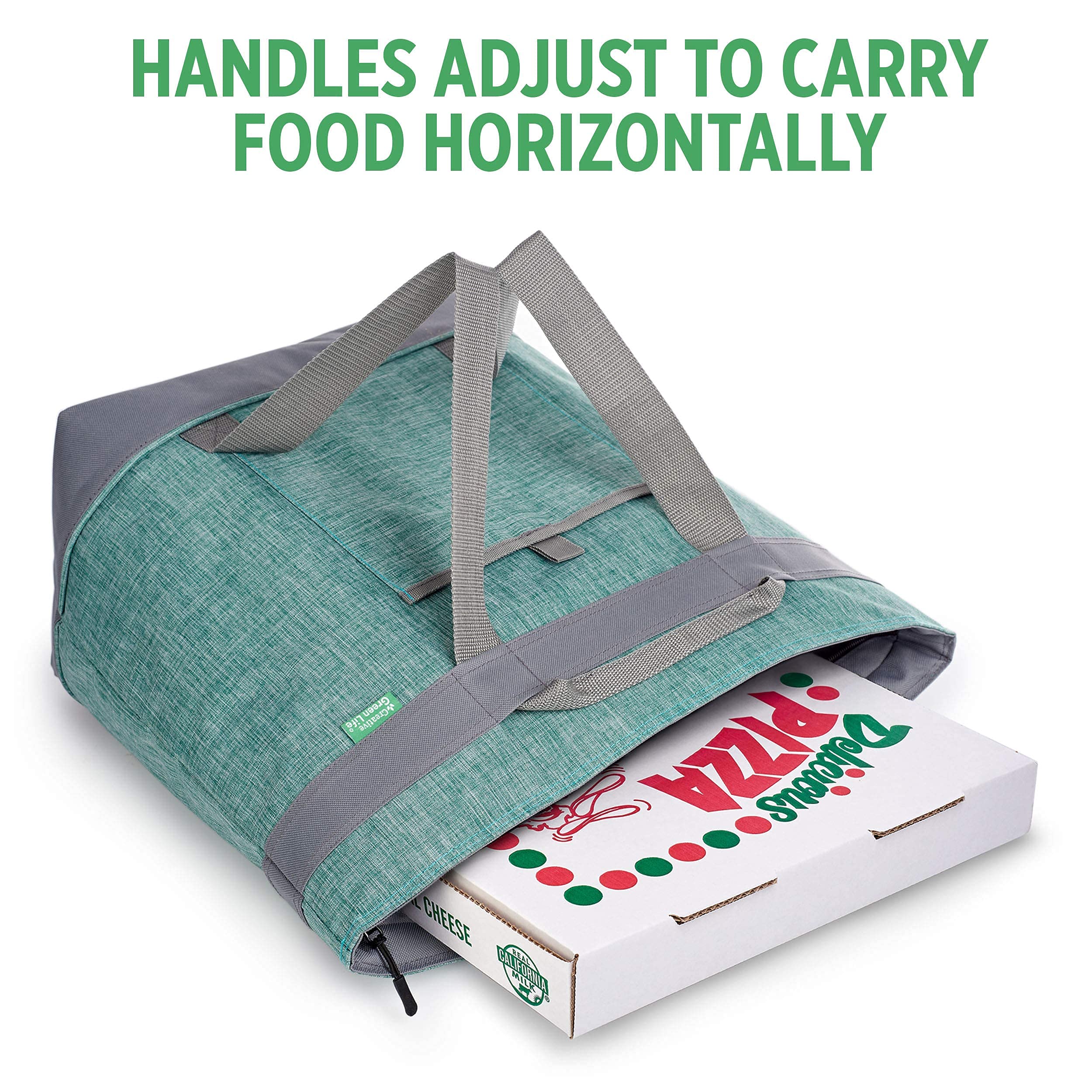 Creative Green Life insulated bag in picnic setting keeping food chilled and organized