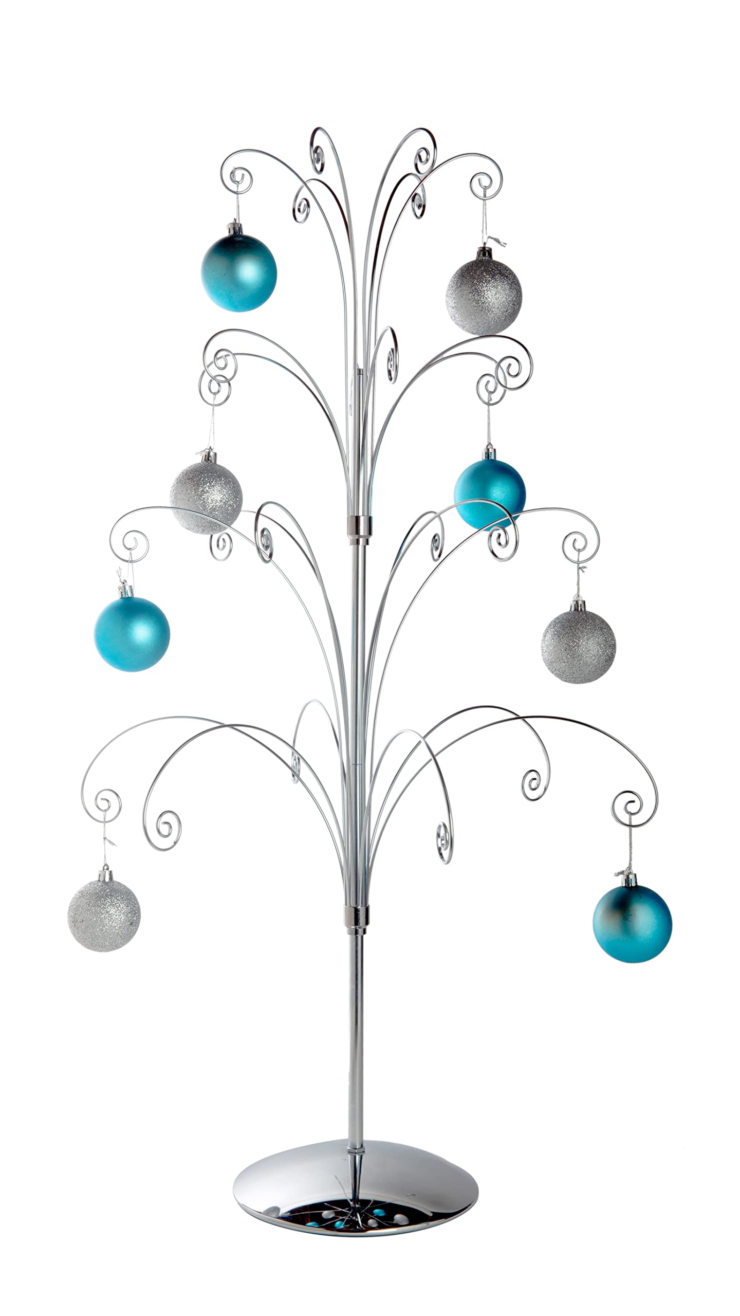 Creative Hobbies close-up of chrome arms and hooks showing durable smooth wire for secure hanging