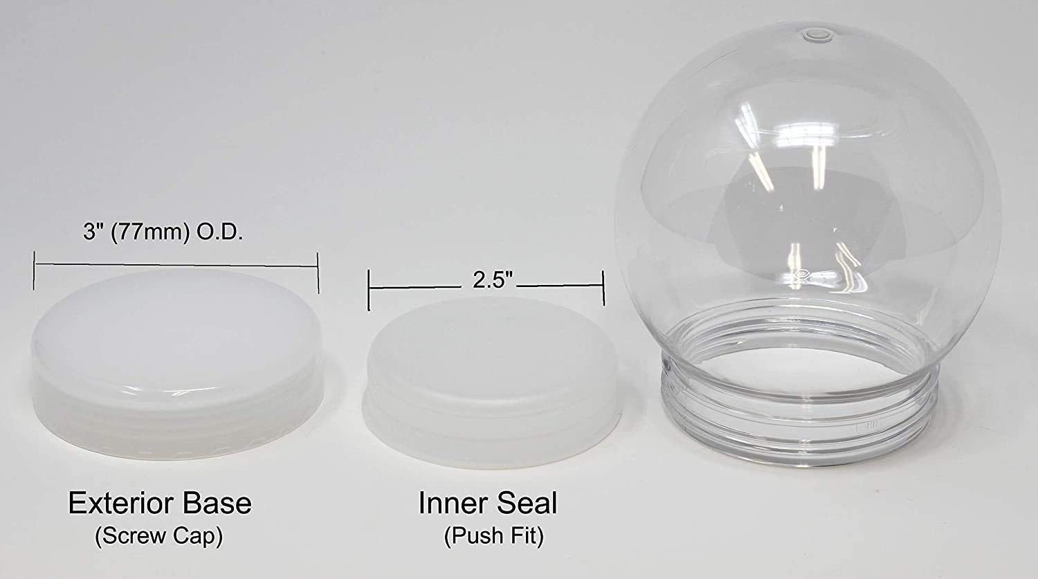 Creative Hobbies top view of clear dome highlighting smooth plastic clarity and durable construction