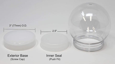 Creative Hobbies top view of clear dome highlighting smooth plastic clarity and durable construction