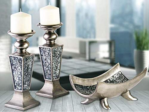Creative Scents closeup of crackled mosaic detail highlighting textured reflective beauty