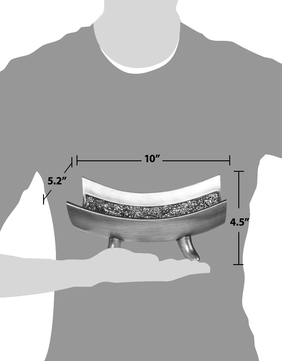 Creative Scents bowl next to ruler for size comparison showing compact 10-inch footprint