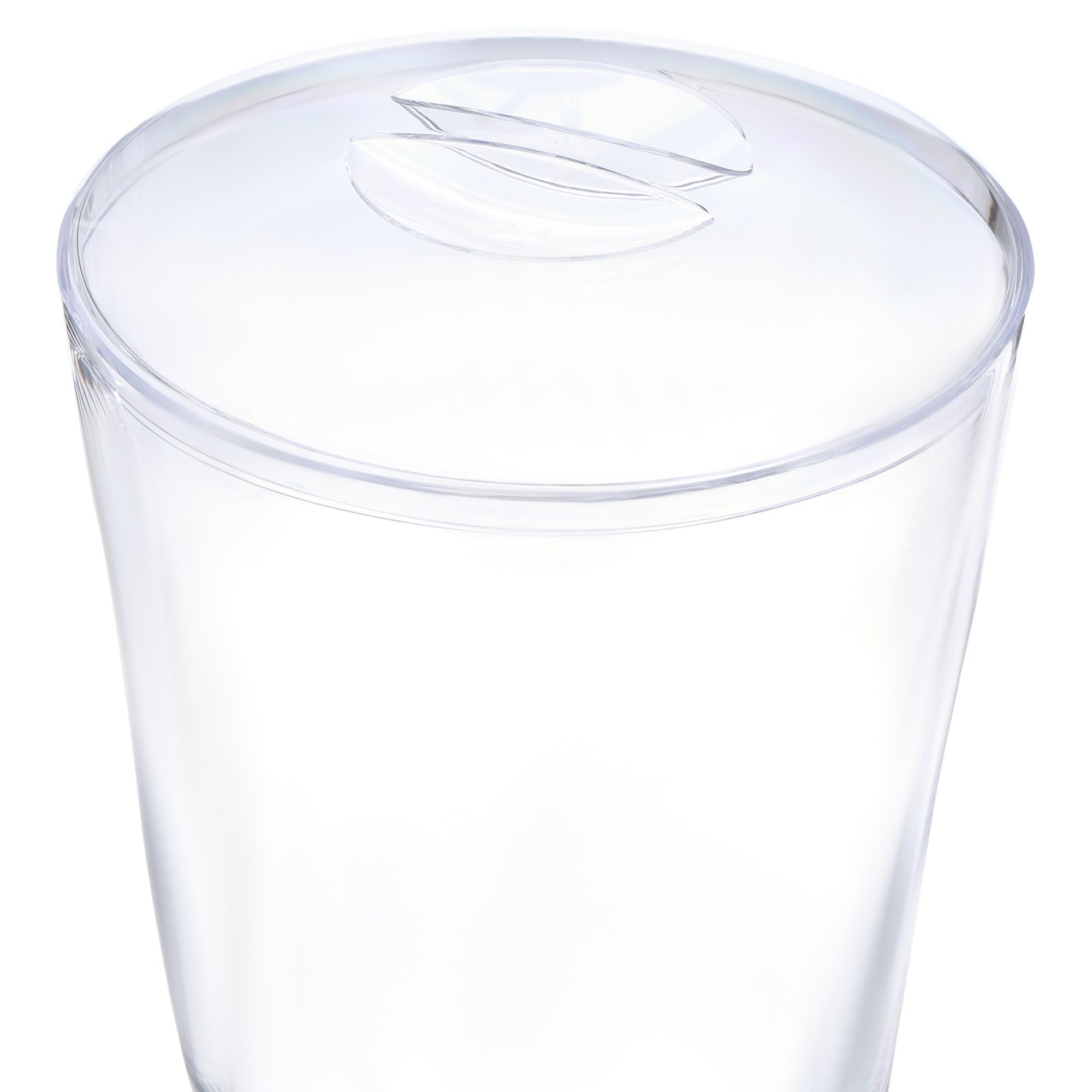 CreativeWare handle and lid lifted for easy transport and refill convenience