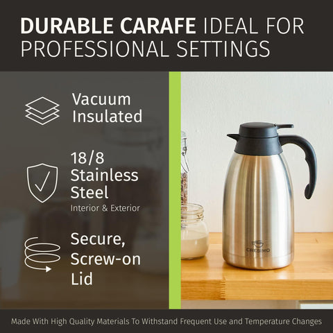CRESIMO pouring hot coffee into cups at a meeting for reliable service benefit