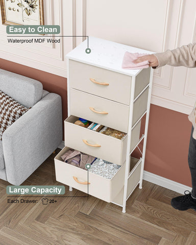 Crestlive tower inside closet showing organized clothing and space efficiency