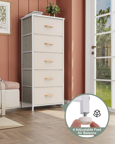 Crestlive dresser in bedroom scene showing bedside storage and decor benefit