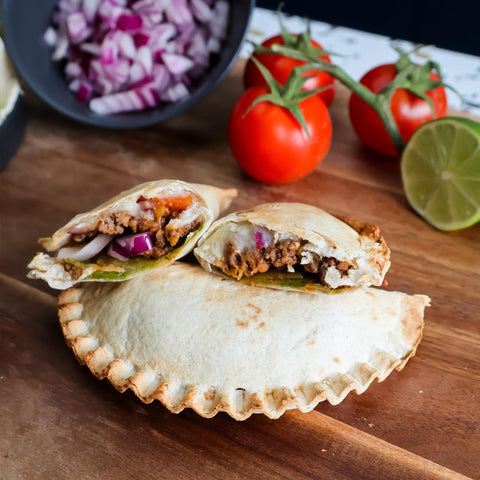 CRIMPiT recipe book opened with ideas benefiting quick meal planning