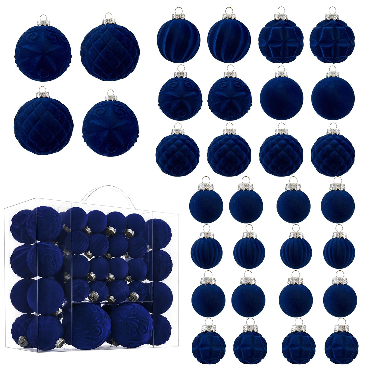 CristBest navy velvet front packaging showing elegant set and value