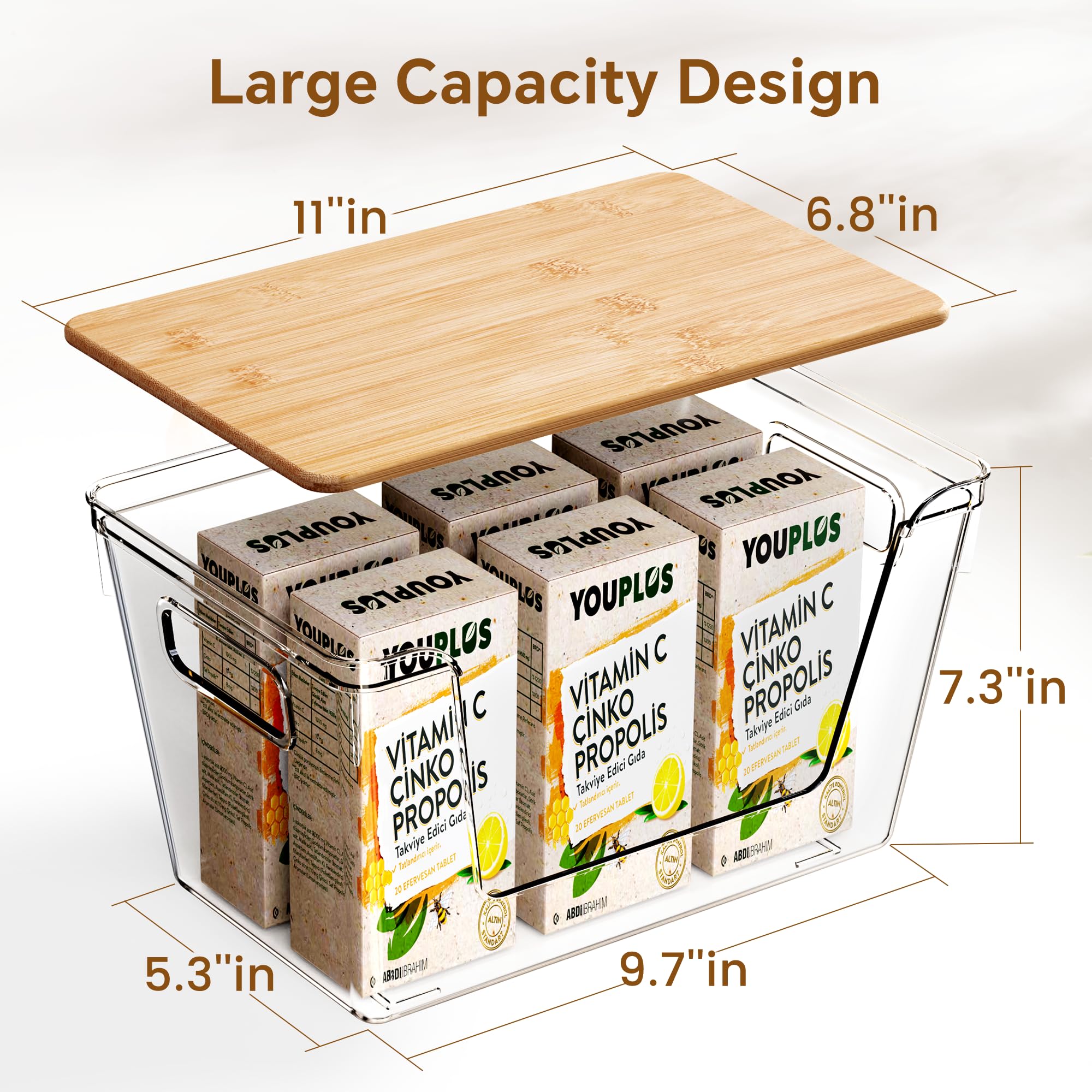 Criusia bamboo lid close-up highlighting natural grain and durability