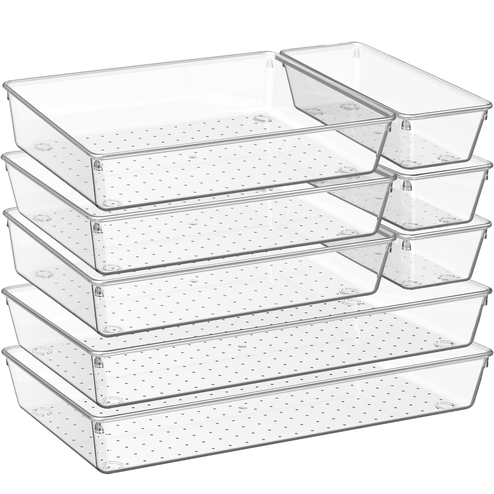 Criusia front packaging showing all eight clear trays and included pads for easy setup