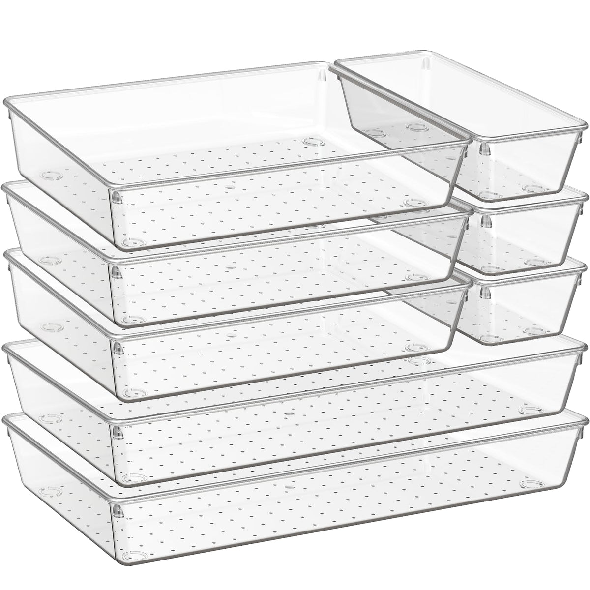 Criusia front packaging showing all eight clear trays and included pads for easy setup