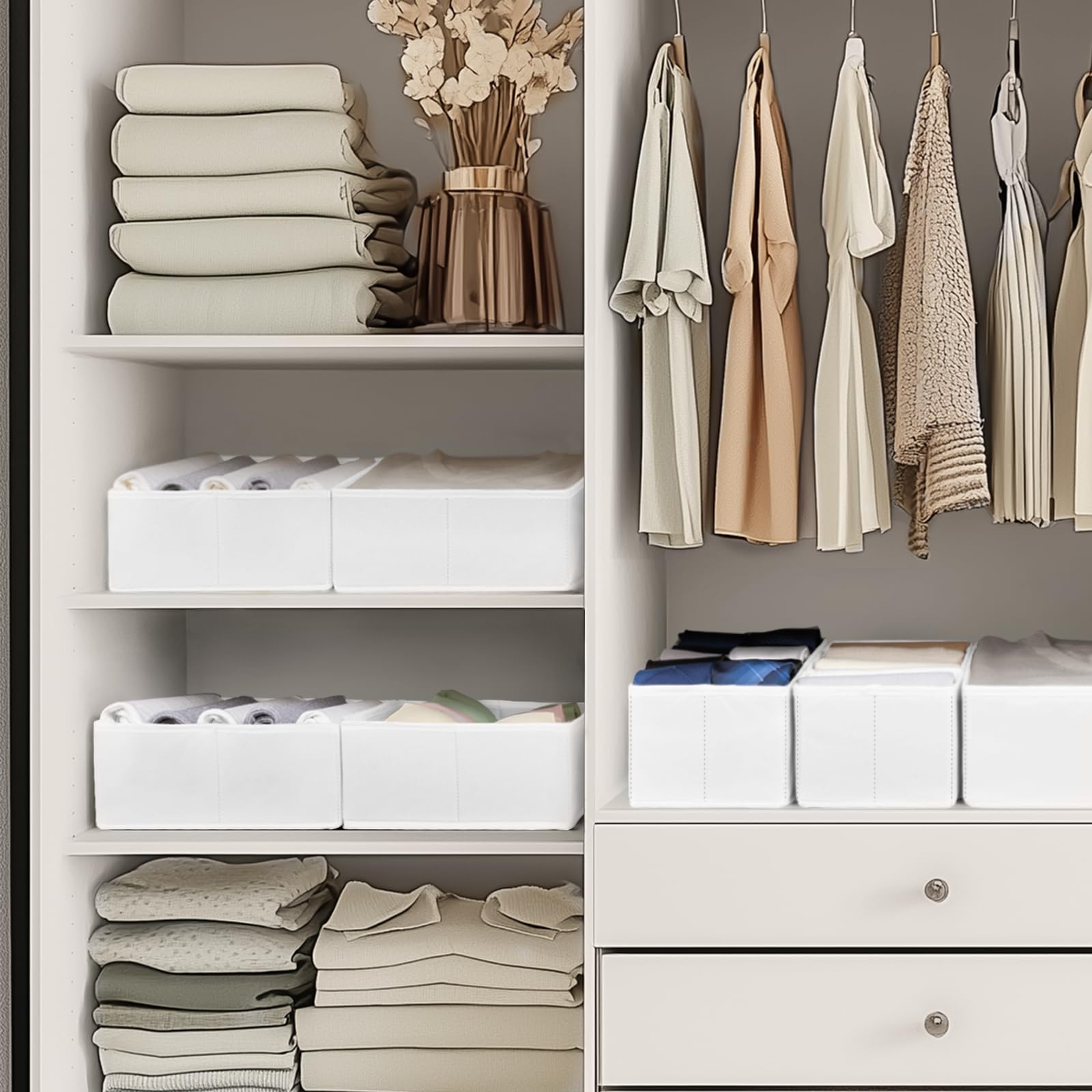 Criusia arranged in dresser drawers showing daily-organization benefit