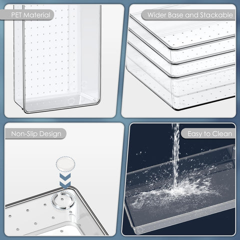 Criusia organizers on bathroom vanity showing quick-access benefit