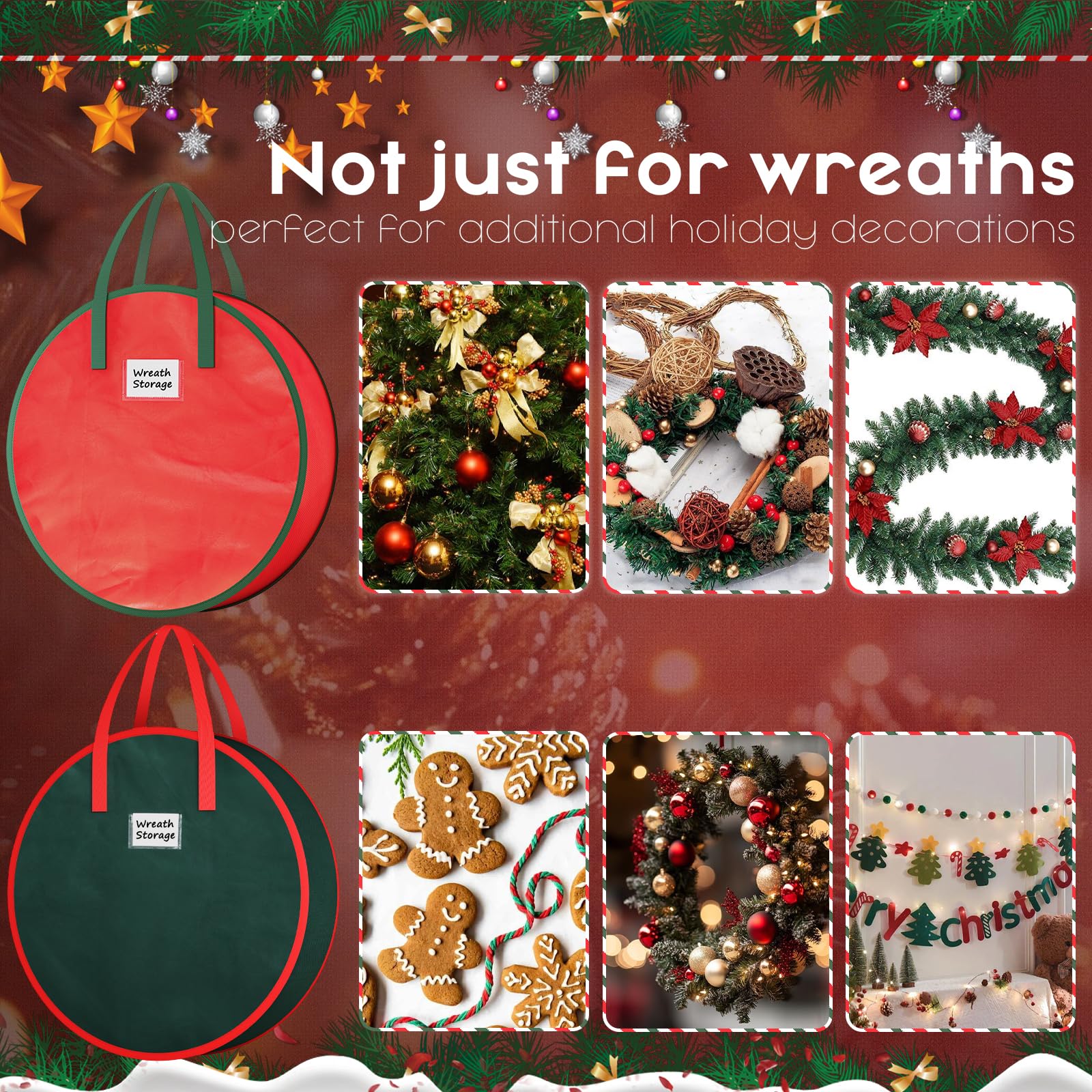 Criusia scale comparison 24inch wreath shows proper fit and depth