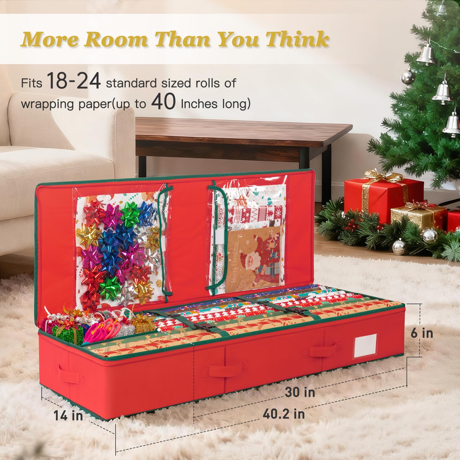 Criusia side profile sliding under bed to save closet space