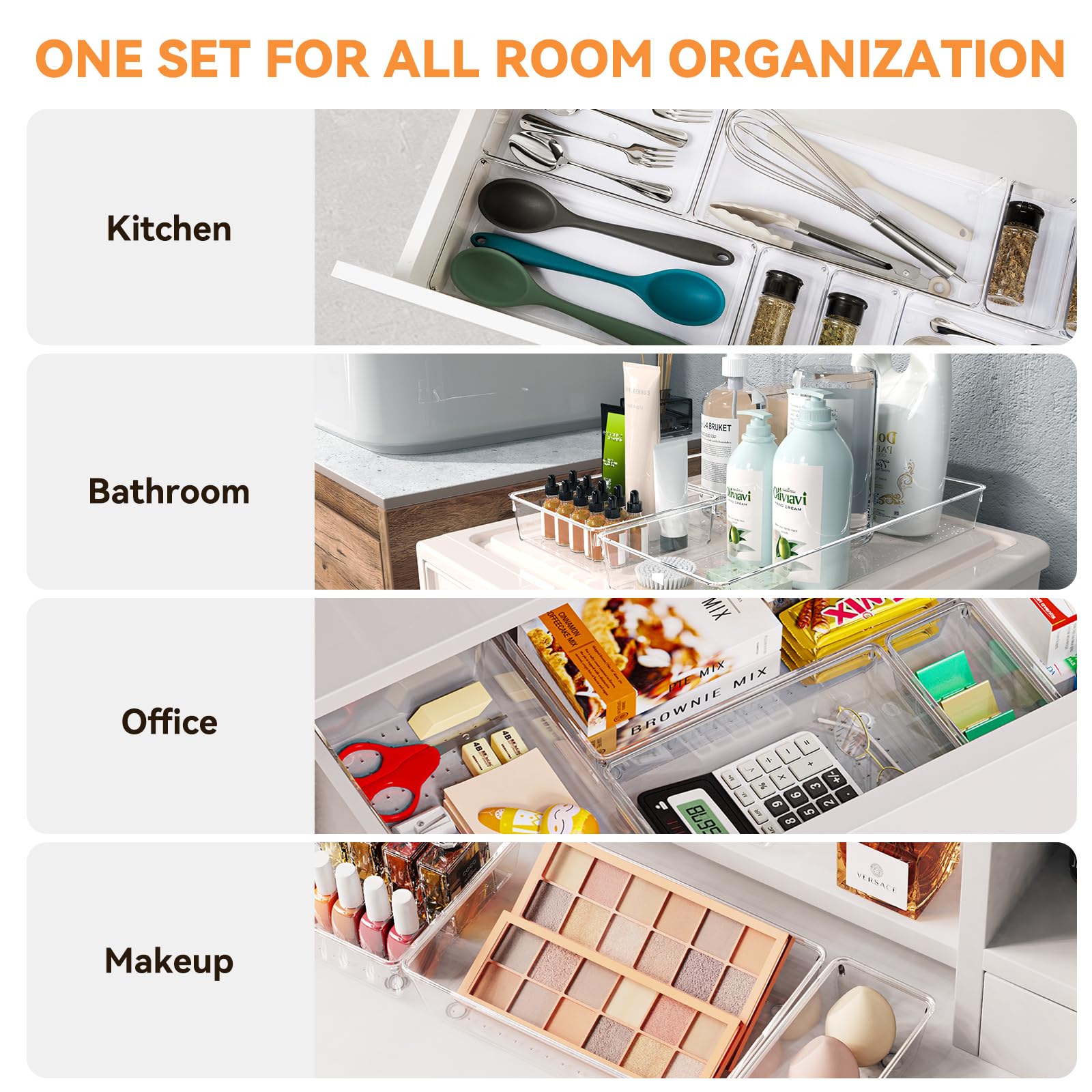 Criusia nested stackable trays demonstrating space-saving and flexible layout