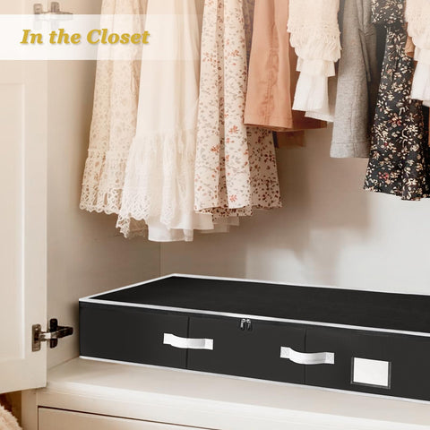 Criusia sliding under bed to show slim profile saves floor and closet space