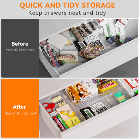 Criusia organizer inside vanity drawer organizing makeup for easy retrieval