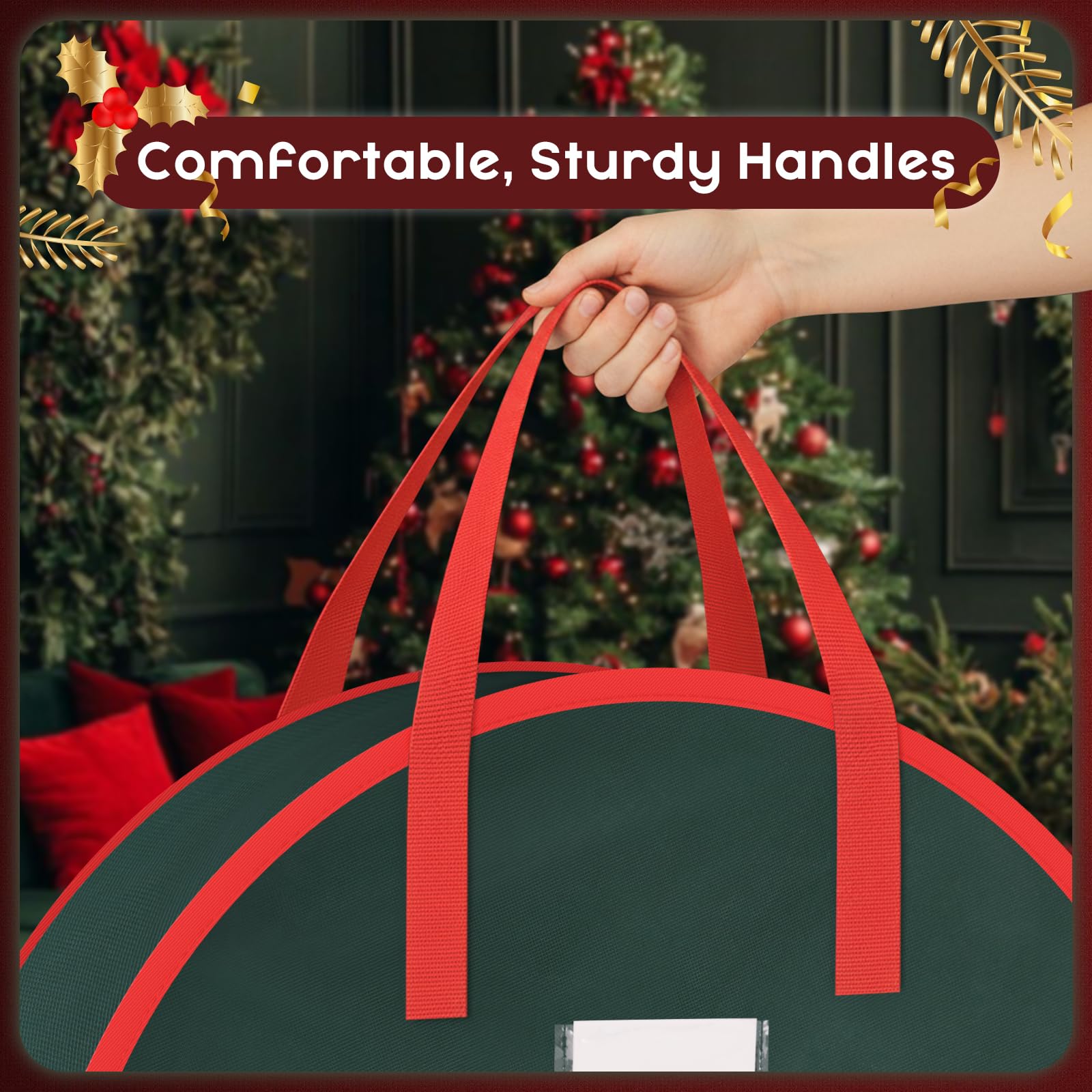 Criusia reinforced handle close-up showing comfortable carrying strength