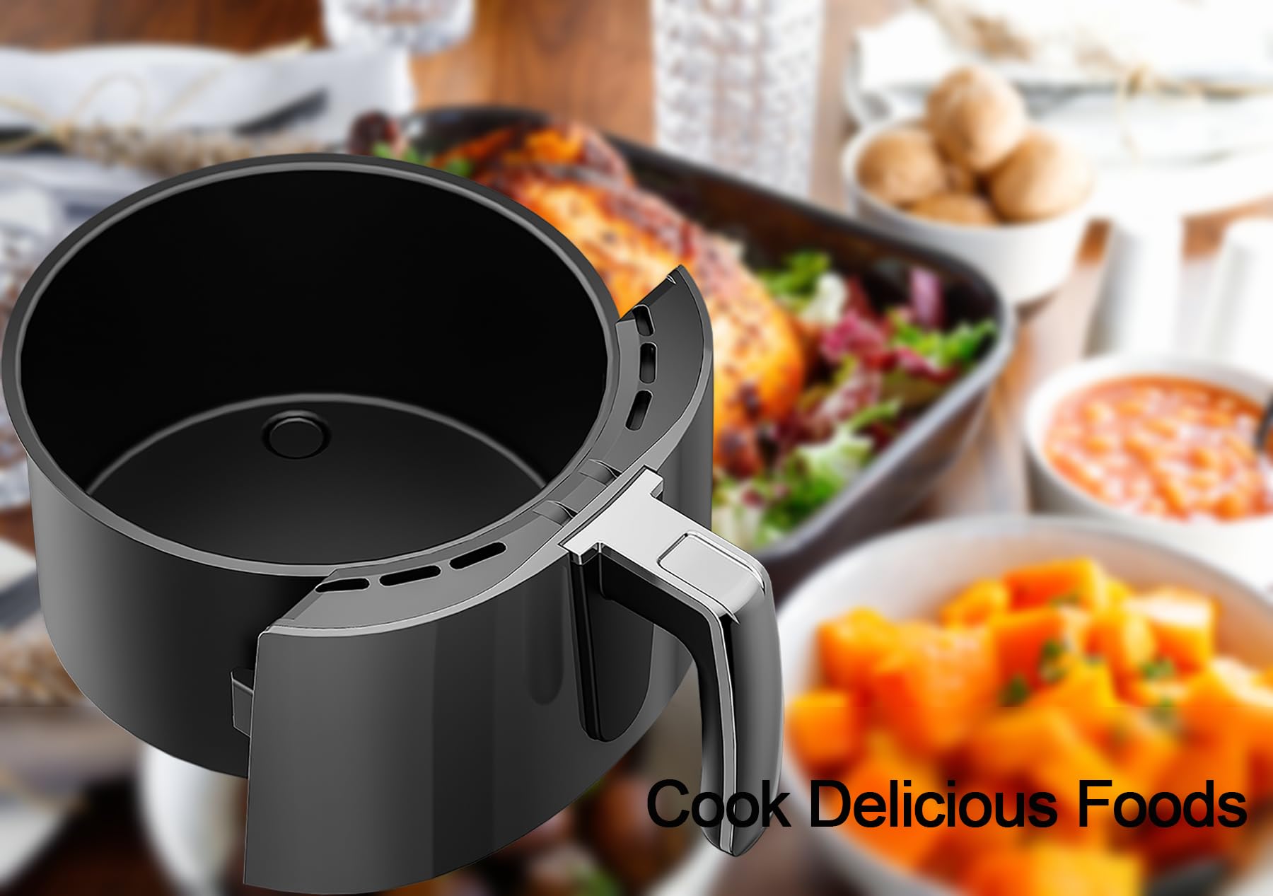 Croask crisper plate perforations detail ensuring even airflow and crisping
